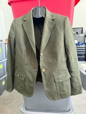 Olive Green Tailored Blazer Jacket p45